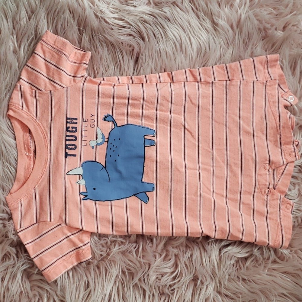 Carters pink shorts onsie 18 mos